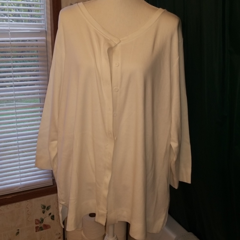White Stag button up sweater